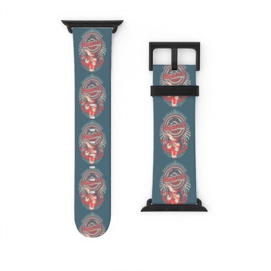 Discover Supernatural Watch Bands For Apple Watch | Crowley Watch Bands For Apple Watch |  Hand Screen Printed Supernatural Watch Bands For Apple Watch