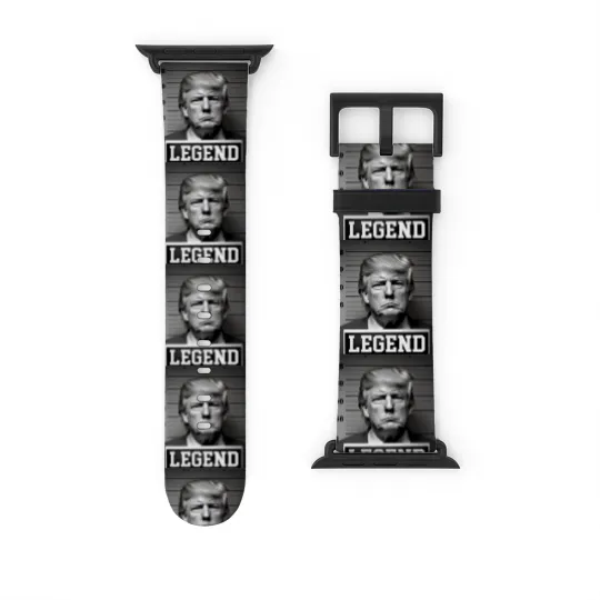 Discover Donald Trump Mug Shot Legend Watch Bands For Apple Watch, Donald Trump Watch Bands For Apple Watch