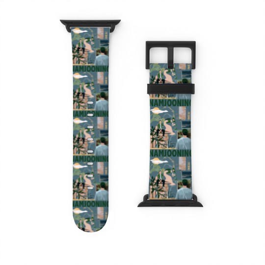 Discover Vintage J-Hope Watch Bands For Apple Watch, J-Hope Unisex Kpop Watch Bands For Apple Watch, BTS Watch Bands For Apple Watch, Vintage Style Korean Pop  Watch Bands For Apple Watch