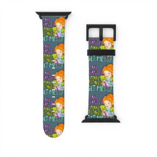 Discover Take Chances Make Mistakes Get Messy Watch Bands For Apple Watch, Miss Frizzle Watch Bands For Apple Watch, Magic School Bus