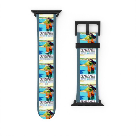 Discover Penzance in the Cornish Riviera - Vintage British Travel Poster Art - Travel - Watch Bands For Apple Watch