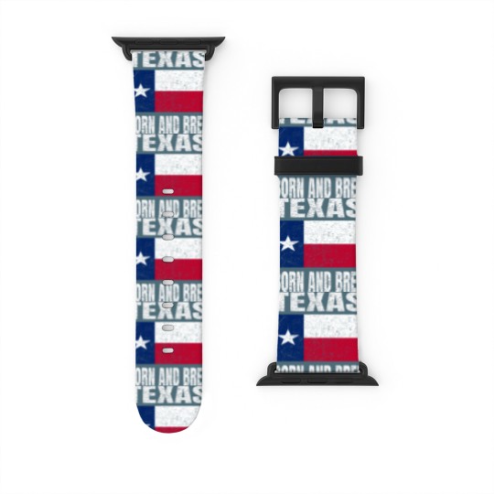 Discover Texas Born And Bred - Vintage Texas State Flag Watch Bands For Apple Watch