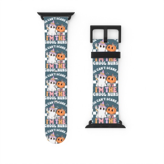 Discover Teacher Halloween Watch Bands For Apple Watch for School Nurse Watch Bands For Apple Watch, Halloween School Nurse Gift, Spooky School Nurse Watch Bands For Apple Watch, School Nurse Watch Bands For Apple Watch, Nurse Life