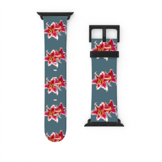Discover Stargazer Lily Pair Watch Bands For Apple Watch