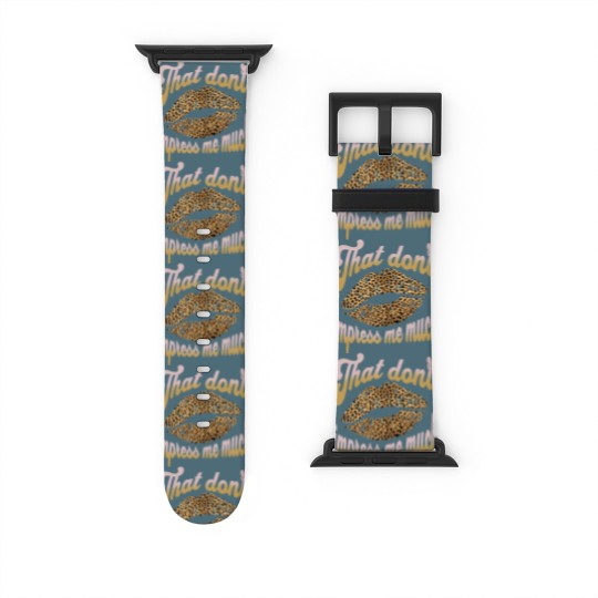Discover Shania Twain That don't Impress me Leopard Cheetah Print Watch Bands For Apple Watch