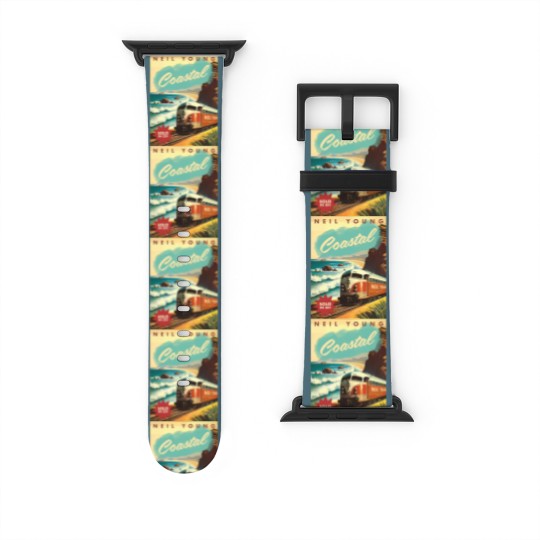 Discover Neil Young Coastal 2023 Tour Watch Bands For Apple Watch, Neil Young Watch Bands For Apple Watch, Neil Young Tour Poster Watch Bands For Apple Watch