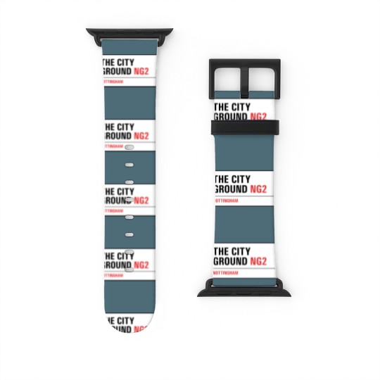 Discover Nottingham Forest - The City Ground Street Sign Watch Bands For Apple Watch