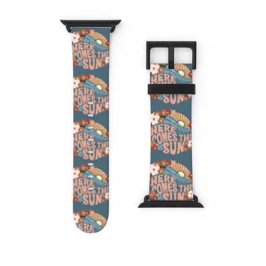 Discover Here Comes The Sun Watch Bands For Apple Watch, Here Comes The Sun Vintage Watch Bands For Apple Watch
