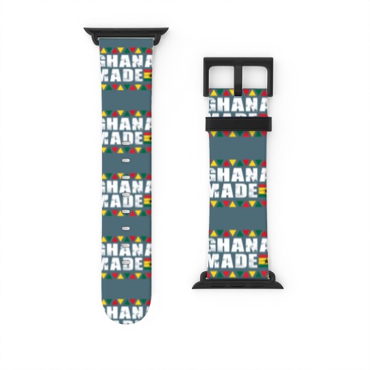 Discover Ghana Made Black Star Country Flag Watch Bands For Apple Watch