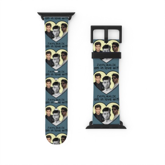 Discover Zayn Malik I am in love with Zayn Malik  White Graphic Watch Bands For Apple Watch