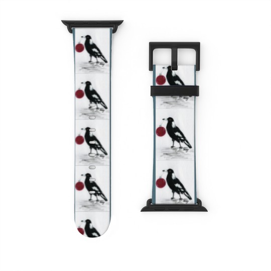 Discover Magpie Christmas  Classic Watch Bands For Apple Watch