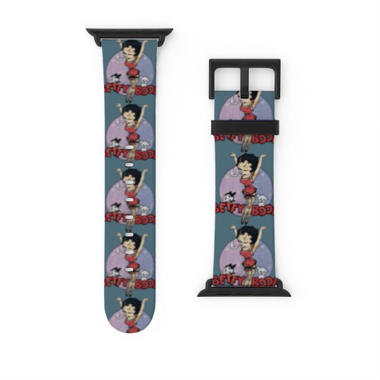 Discover Vintage 1988 Betty Boop in Fishnet Stockings Watch Bands For Apple Watch