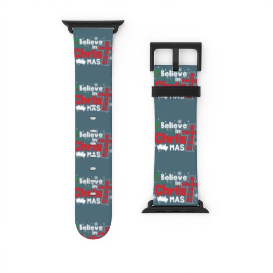 Discover Believe In Christmas Jesus Christ - Believe In Christmas - Watch Bands For Apple Watch