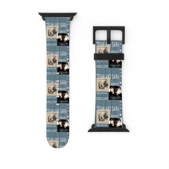 Discover Tegan and Sara Music Watch Bands For Apple Watch, Vintage 90s Crybaby Tour 2023 Tickets Album The Con Graphic Watch Bands For Apple Watch