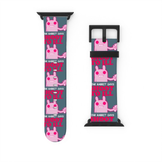 Discover Gorillaz - Pink Rabbit Says- Shoot to Ill89 Watch Bands For Apple Watch