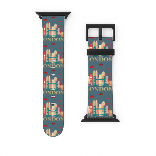 Discover London Souvenir London Souvenir City Vintage British U K Watch Bands For Apple Watch