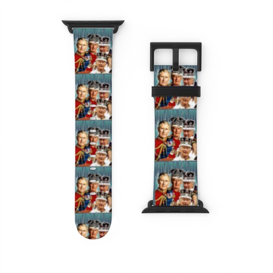 Discover Limited King Charles III Vintage Watch Bands For Apple Watch