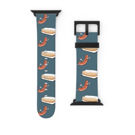 Discover Happy Hot Dog Watch Bands For Apple Watch - Power Rangers Essential Watch Bands For Apple Watch