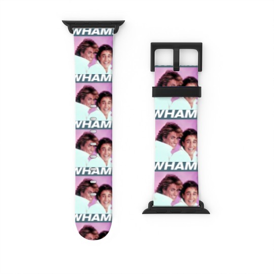 Discover WHAM! Watch Bands For Apple Watch 80's George Michael Vibes, George Michael and Andrew Ridgeley Watch Bands For Apple Watch