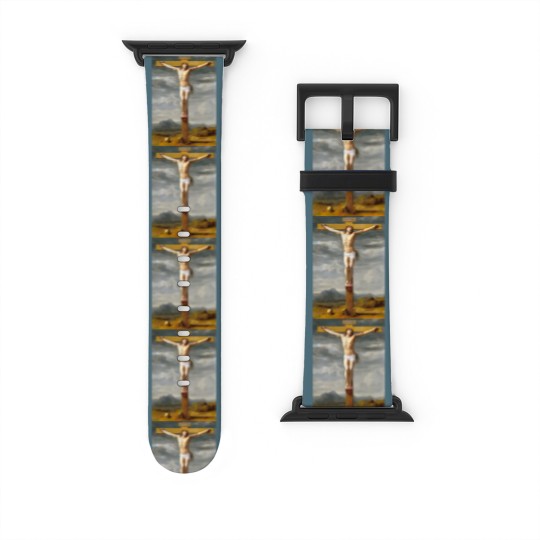 Discover JESUS, CROSS, JESUS CROSS, CRUCIFIXION, EUSTACHE LE SUEUR, JESUS PUBLIC DOMAIN IMAGES, JESUS CHRIST Watch Bands For Apple Watch