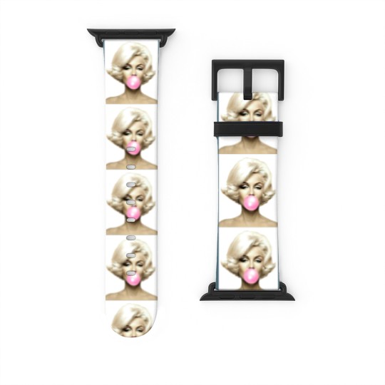 Discover Pink Marilyn Monroe Bubble Gum Watch Bands For Apple Watch Watch Bands For Apple Watch