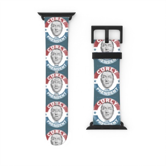 Discover Three Stooges Curly for President Watch Bands For Apple Watch