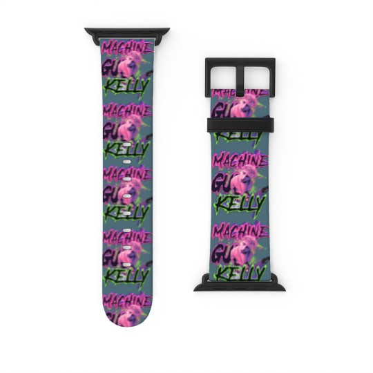Discover MGK Watch Bands For Apple Watch, MGK Merch Watch Bands For Apple Watch, Machine Gunn Kelly Fan gift, Rap Watch Bands For Apple Watch,