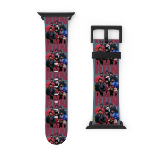 Discover Run D.M.C Streetwear Gifts Watch Bands For Apple Watch Hip Hop 90s Vintage Retro Graphic Watch Bands For Apple Watch Rap Watch Bands For Apple Watch