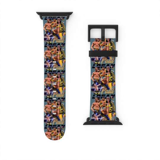 Discover Vintage 90s Graphic Style Logan Paul Watch Bands For Apple Watch, Logan Paul Vintage Watch Bands For Apple Watch Professional Wrestler Gift