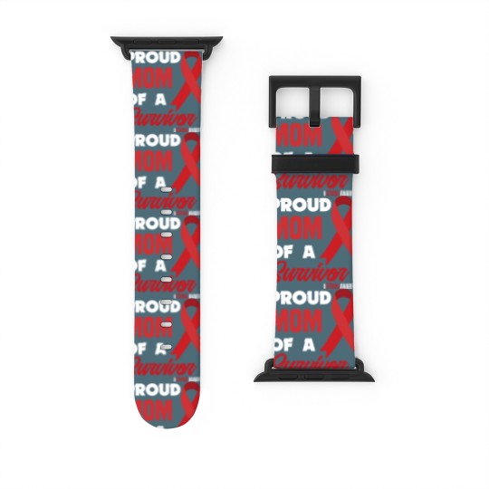 Discover Proud Mom Of A Survivor Stroke Awareness Watch Bands For Apple Watch