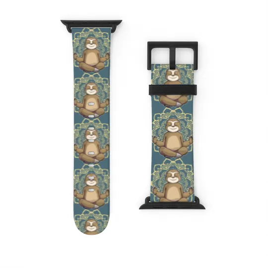 Discover Yoga Sloth My Spirit Animal Meditation Namaste Lazy Animal Watch Bands For Apple Watch