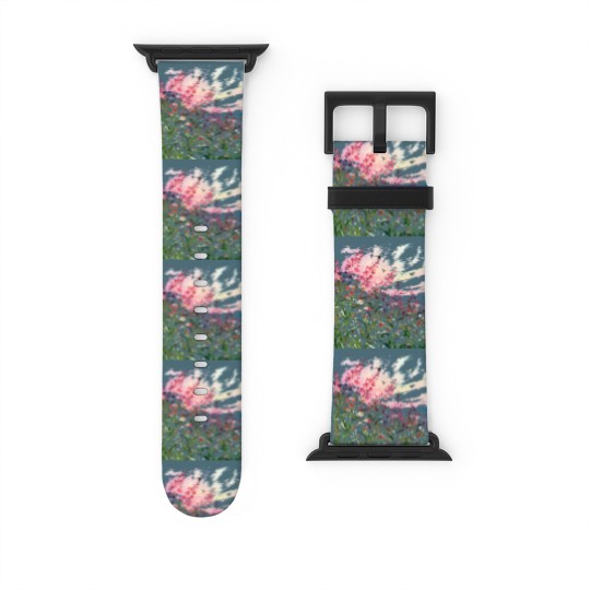 Discover Wildflowers Watercolor T- Watch Bands For Apple Watch Wildflowers T- Watch Bands For Apple Watch Watch Bands For Apple Watch