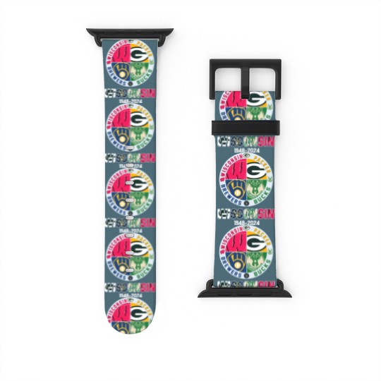 Discover Wisconsin And Packers And Brewers And Bucks Wisconsin Sport 1948 2024 Garden Flag Watch Bands For Apple Watch