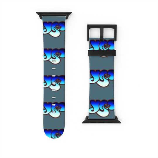 Discover Blue Yes Logo Watch Bands For Apple Watch