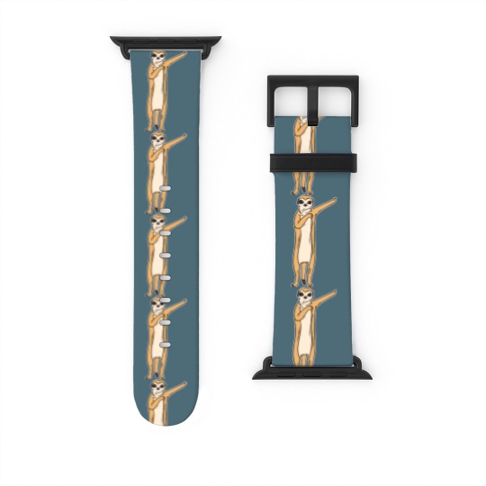 Discover Meerkat Dabbing Dabbin Dabb Dance Gift & Present Watch Bands For Apple Watch