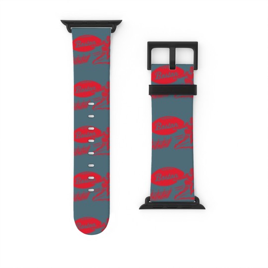Discover Vintage Football - Boston Patriots (Red Boston Wordmark) - Boston Patriots - Watch Bands For Apple Watch