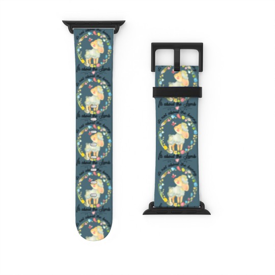 Discover Christian Easter Not About The Bunny Floral Lamb Watch Bands For Apple Watch