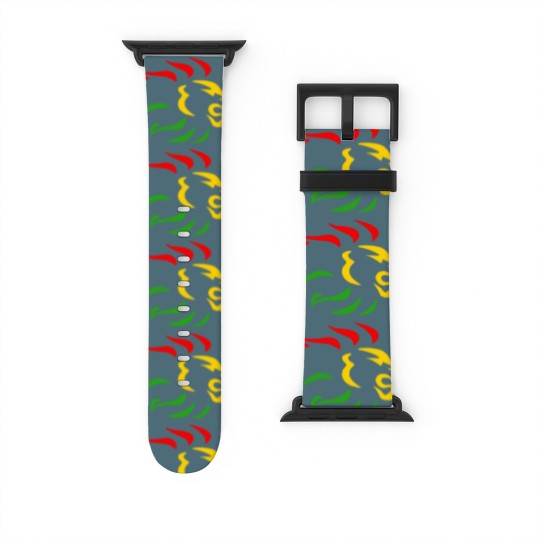 Discover Rasta Lion reggae Watch Bands For Apple Watch