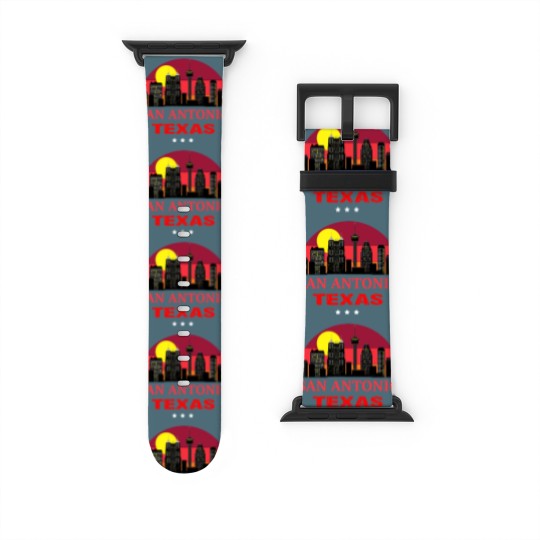 Discover Vintage San Antonio USA Souvenir Watch Bands For Apple Watch