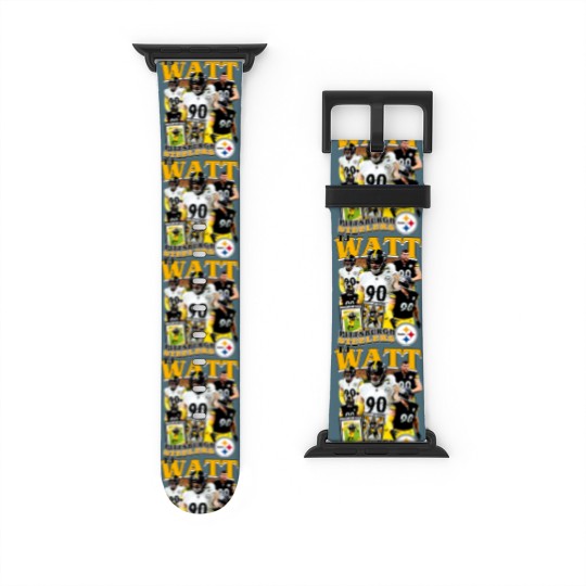 Discover Vintage 90s Graphic Style T. J. Watt Watch Bands For Apple Watch, Football Watch Bands For Apple Watch