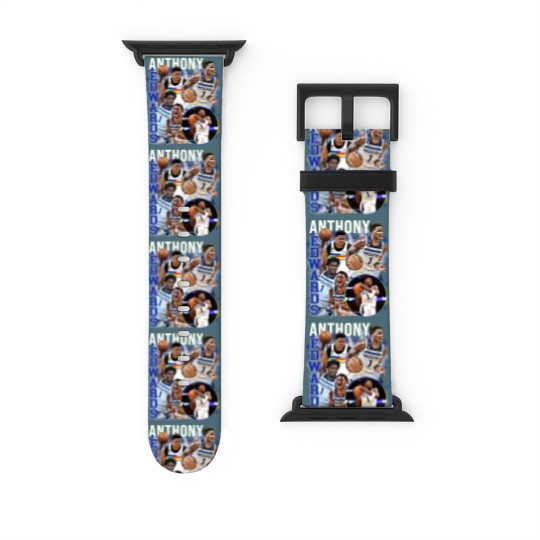 Discover Anthony Edwards Graphic Watch Bands For Apple Watch, Basketball Watch Bands For Apple Watch