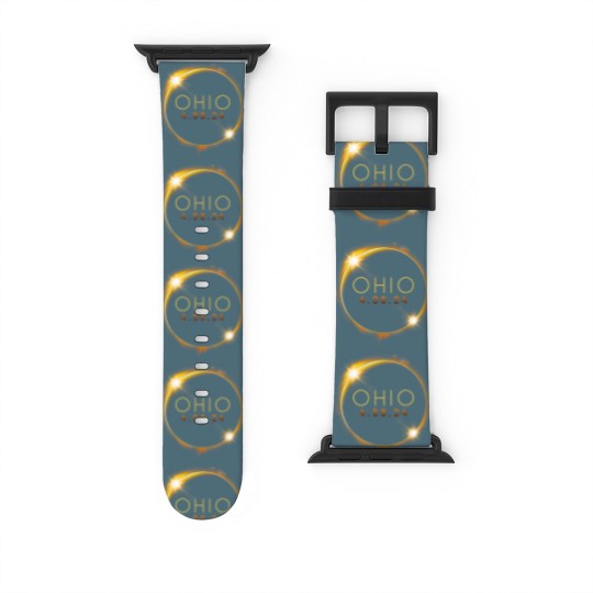 Discover Solar Eclipse 2024 State Ohio Total Solar Eclipse Watch Bands For Apple Watch