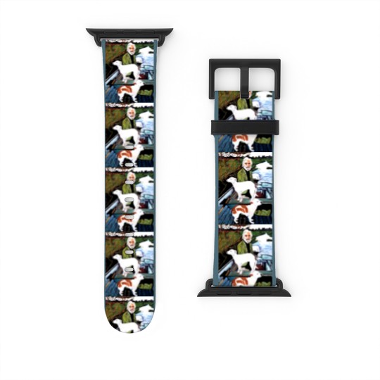 Discover Goodfellas Painting Old Man with Dog Watch Bands For Apple Watch