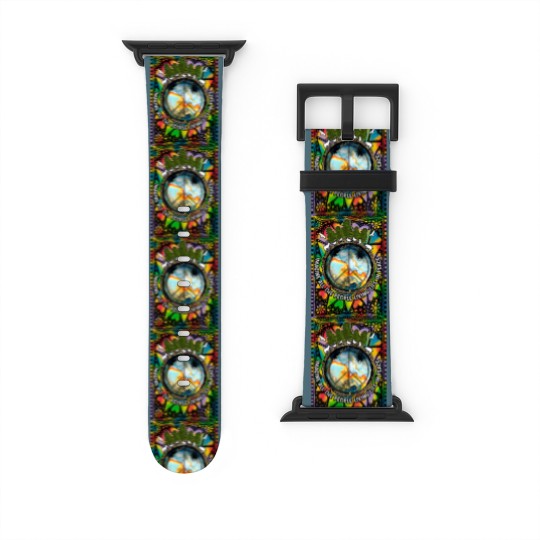 Discover Imagine All The People Living Life In Peace Hippie Premium Scoop Watch Bands For Apple Watch