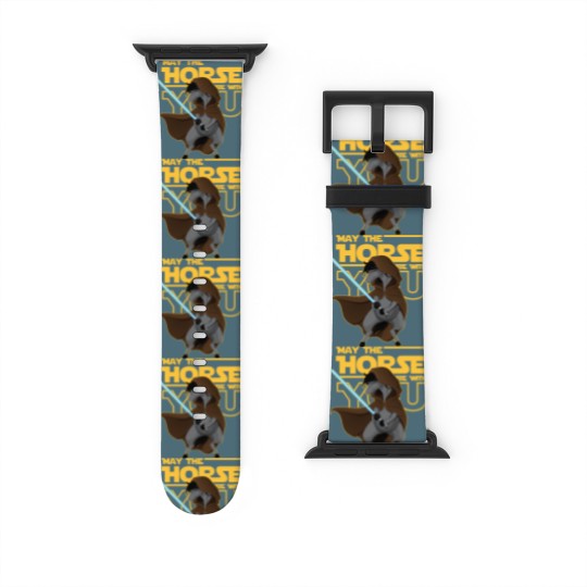 Discover May The Horse Be With You Funny Parody Watch Bands For Apple Watch