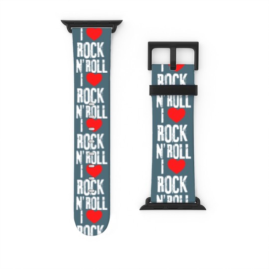 Discover i love rock roll band musician rock concert t Watch Bands For Apple Watch