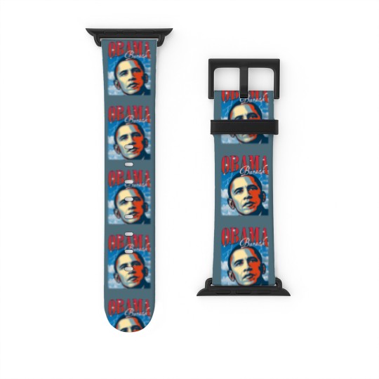 Discover RETRO BARACK OBAMA Watch Bands For Apple Watch | Vintage Obama Watch Bands For Apple Watch Retro 90s