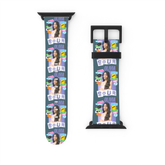 Discover Vintage Olivia Rodrigo Watch Bands For Apple Watch, Olivia Rodrigo Sour Tour Music Watch Bands For Apple Watch