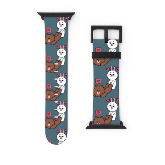 Discover Brown and Cony Love Watch Bands For Apple Watch