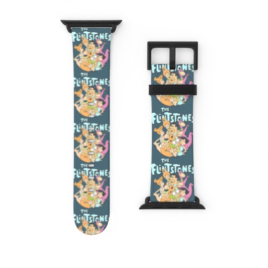Discover the flintstones group shot family classic vintage logo t Watch Bands For Apple Watch